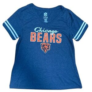 NFL Chicago Bears Vneck Tee Women’s XL, 26” Long, 41” Chest, EUC 9017
